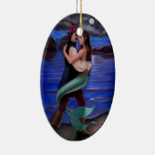 Caraïbische kerstversiering met marineslag keramisch ornament (Rechts)