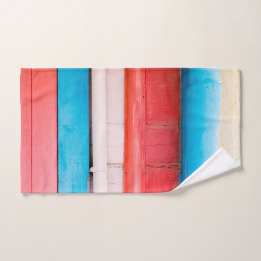 Caraïbische kleuren - abstract bad handdoek (Handdoek)