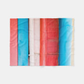 Caraïbische kleuren - abstract fleece deken (Voorkant (Horizontaal))