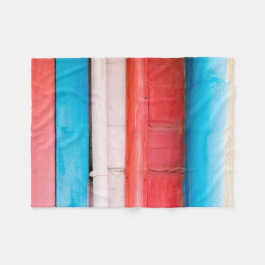 Caraïbische kleuren - abstract fleece deken (Voorkant (Horizontaal))