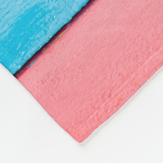 Caraïbische kleuren - abstract fleece deken (Hoek)