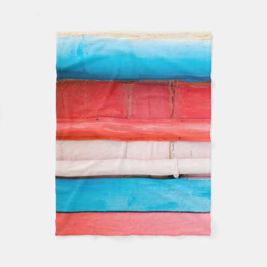 Caraïbische kleuren - abstract fleece deken (Voorkant)