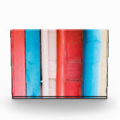 Caraïbische kleuren - abstract fotoblokken (Voorkant)