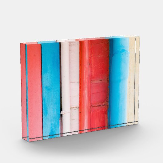 Caraïbische kleuren - abstract fotoblokken (Links)