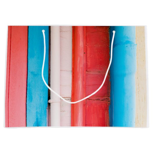 Caraïbische kleuren - abstract groot cadeauzakje (Voorkant)