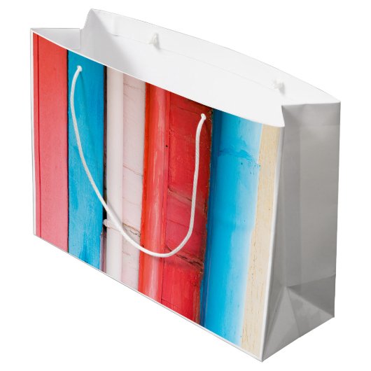 Caraïbische kleuren - abstract groot cadeauzakje (Achterkant Gekanteld)