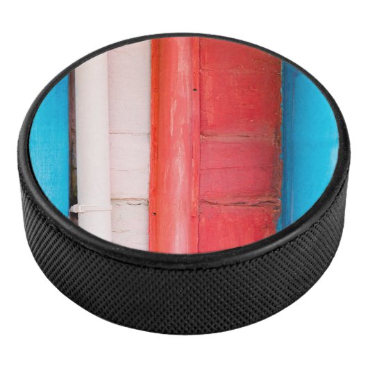Caraïbische kleuren - abstract hockey puck (3/4)