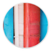 Caraïbische kleuren - abstract keramische knop (Voorkant)