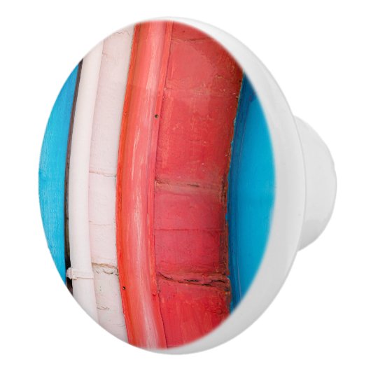 Caraïbische kleuren - abstract keramische knop (Rechts)