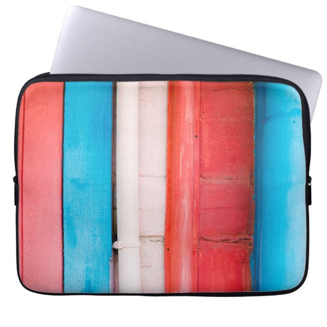 Caraïbische kleuren - abstract laptop sleeve (Voorkant)