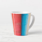 Caraïbische kleuren - abstract latte mok (Rechterhoek)