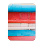 Caraïbische kleuren - abstract magneet (Verticaal)