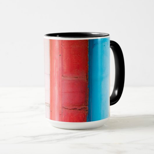 Caraïbische kleuren - abstract mok (Voorkant rechts)