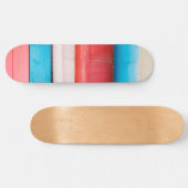 Caraïbische kleuren - abstract persoonlijk skateboard (Horizontaal)