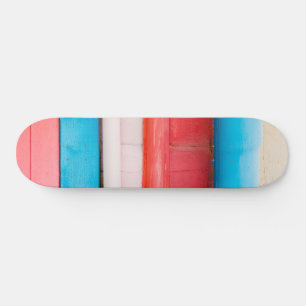 Caraïbische kleuren - abstract persoonlijk skateboard