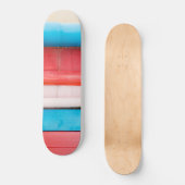 Caraïbische kleuren - abstract persoonlijk skateboard (Voorkant)