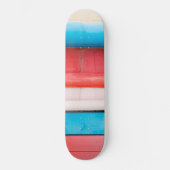 Caraïbische kleuren - abstract persoonlijk skateboard (Voorkant)