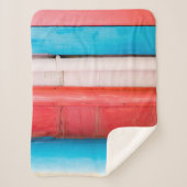 Caraïbische kleuren - abstract sherpa deken (Voorkant)