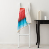 Caraïbische kleuren - abstract sherpa deken (In situ)