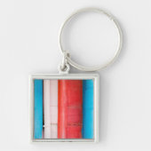 Caraïbische kleuren - abstract sleutelhanger (Voorkant)
