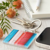 Caraïbische kleuren - abstract sleutelhanger (Voorkant Rechts)