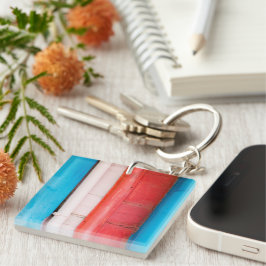 Caraïbische kleuren - abstract sleutelhanger