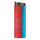 Caraïbische kleuren - abstract thermosbeker (Geroteerd rechts)