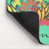 Caraïbische kleuren Boho Bloemen gepersonaliseerd Muismat (Hoek)