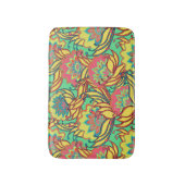 Caraïbische kleuren Boho patroon Badmat (Voorkant Verticaal)