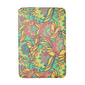 Caraïbische kleuren Boho patroon Badmat (Voorkant Verticaal)