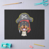 Caraïbische kralen Rottweiler Pirate Dog Funny Lov Tissuepapier (Craft)