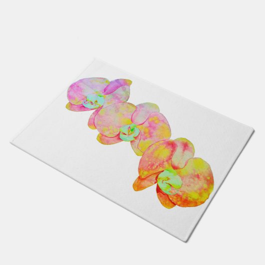 Caraïbische orchideeën deurmat (Schuin)