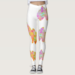 Caraïbische orchideeën, tropische waterverf bloeme leggings