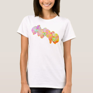 Caraïbische orchideeën, tropische waterverf bloeme t-shirt