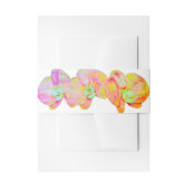 Caraïbische orchideeën, tropische waterverf bloeme uitnodigingen wikkel (Voorkant Voorbeeld)