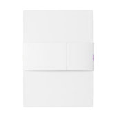 Caraïbische orchideeën, tropische waterverf bloeme uitnodigingen wikkel (Achterkant Voorbeeld)