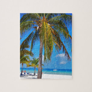 Caraïbische palmboom legpuzzel