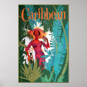 Caraïbische reisposter poster