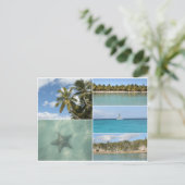 Caraïbische reisvakantie Foto-collage Briefkaart (Staand voorkant)