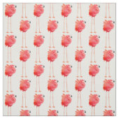Caraïbische roze flamingo Bird Fabric Stof (Swatch)