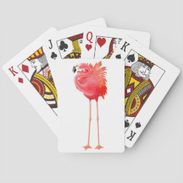 Caraïbische roze flamingo-spelkaarten pokerkaarten