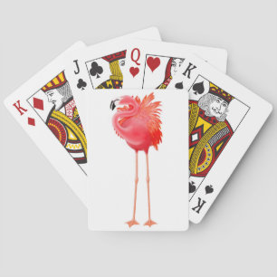 Caraïbische roze flamingo-spelkaarten pokerkaarten