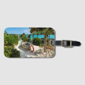 Caraïbische scheepsramp bagagelabel (Voorkant (horizontaal))