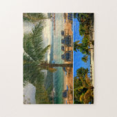 Caraïbische strandcollage legpuzzel (Verticaal)