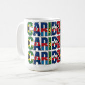 Caraïbische Vlaggen Koffiemok (Voorkant links)