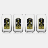 Caraïbische Voodoo Rum Blikvorm Glas (Achterkant)