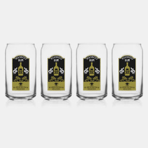Caraïbische Voodoo Rum Blikvorm Glas