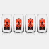 Caraïbische Voodoo Rum Blikvorm Glas (Achterkant)