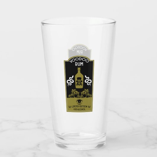 Caraïbische Voodoo Rum Glas (Achterkant)