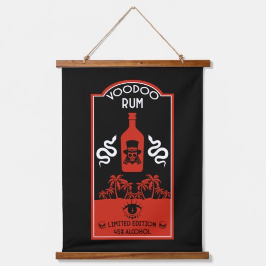 Caraïbische Voodoo Rum Hangend Wandkleed (Voorkant)